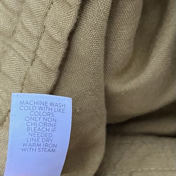 J Jill Womens Linen Blend Drawstring Ankle Pants Size S Mustard Coastal Vacay - Picture 8 of 8